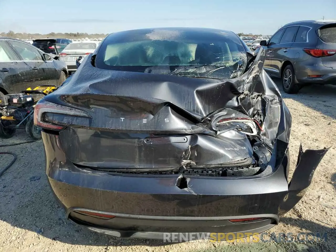 6 fotografías del automóvil dañado 5YJ3E1EBXRF737428 TESLA MODEL 3 2024