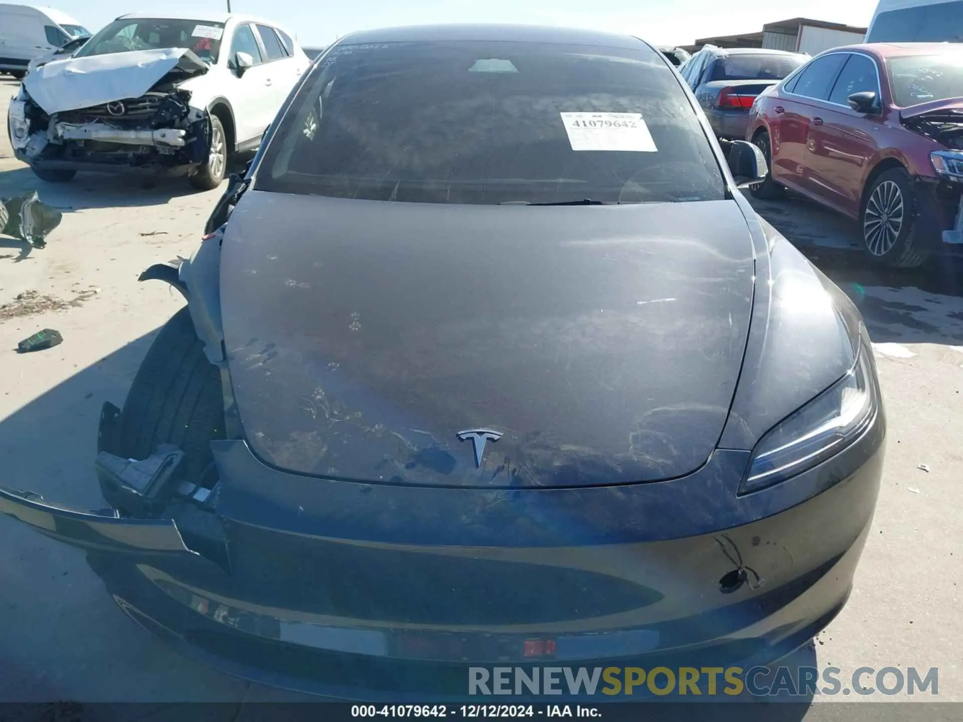 13 fotografías del automóvil dañado 5YJ3E1EBXRF789058 TESLA MODEL 3 2024