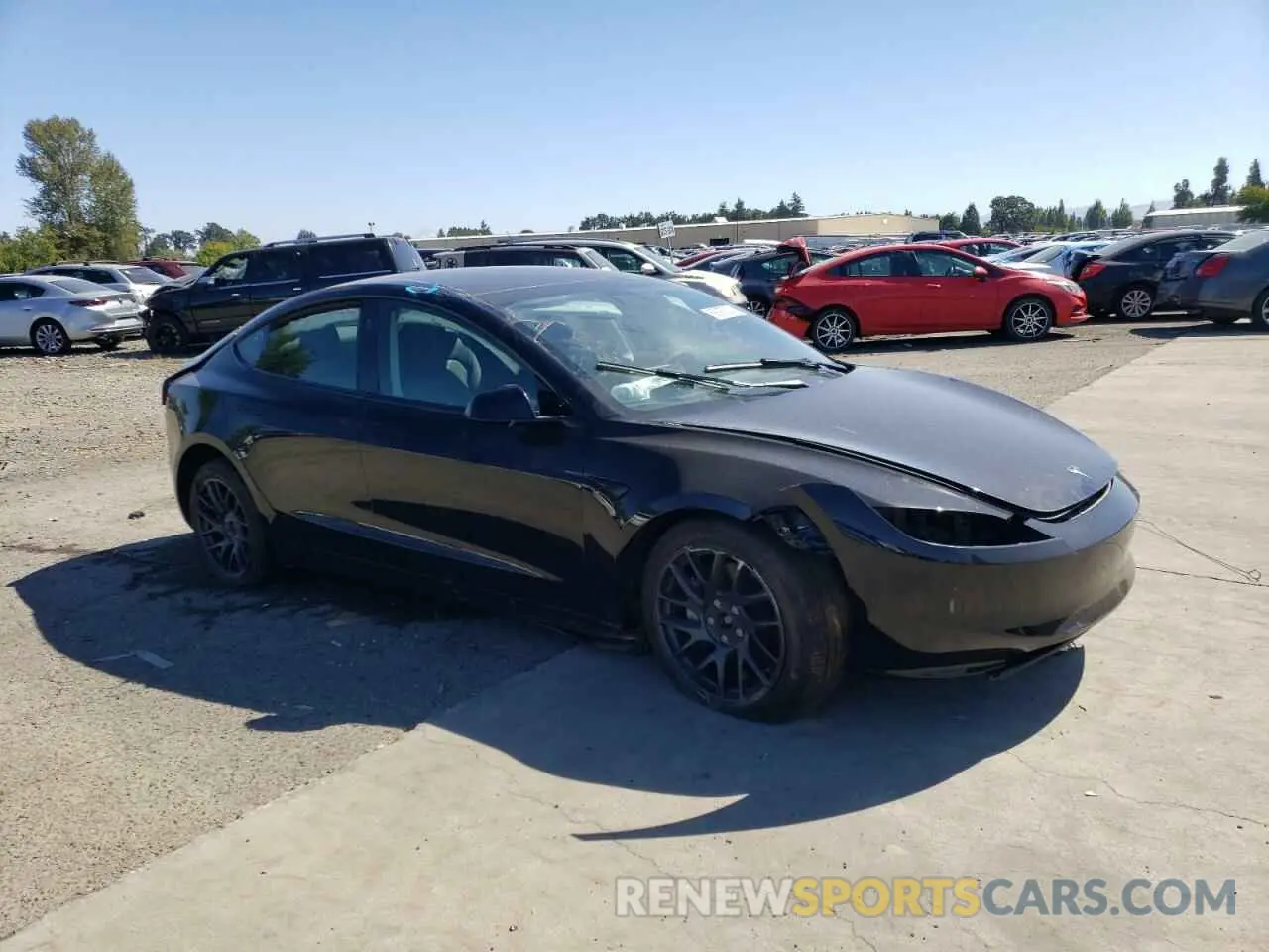 4 fotografías del automóvil dañado 5YJ3E1EBXRF789514 TESLA MODEL 3 2024