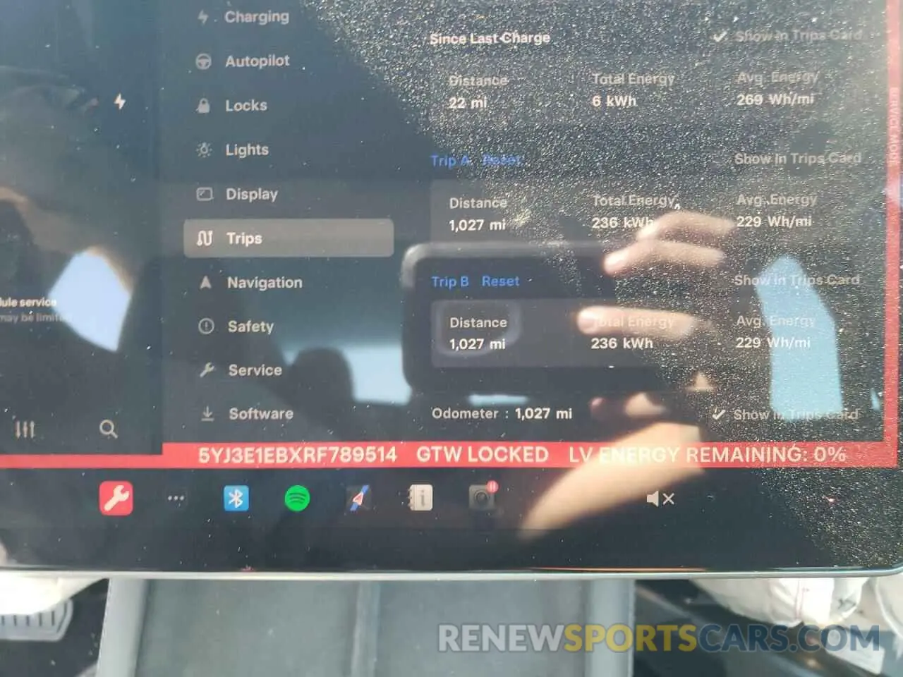 9 fotografías del automóvil dañado 5YJ3E1EBXRF789514 TESLA MODEL 3 2024