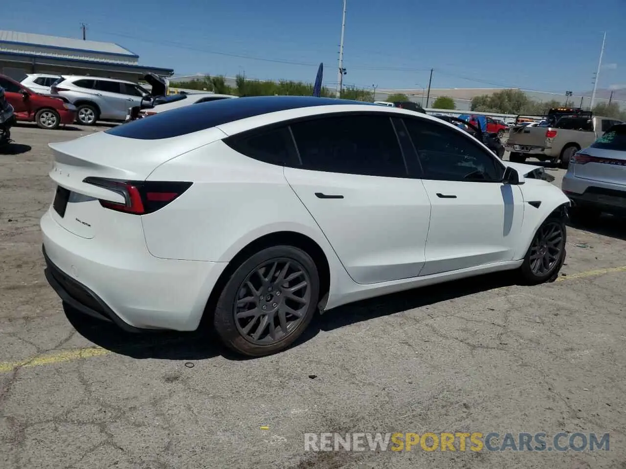 3 fotografías del automóvil dañado 5YJ3E1EBXRF796379 TESLA MODEL 3 2024