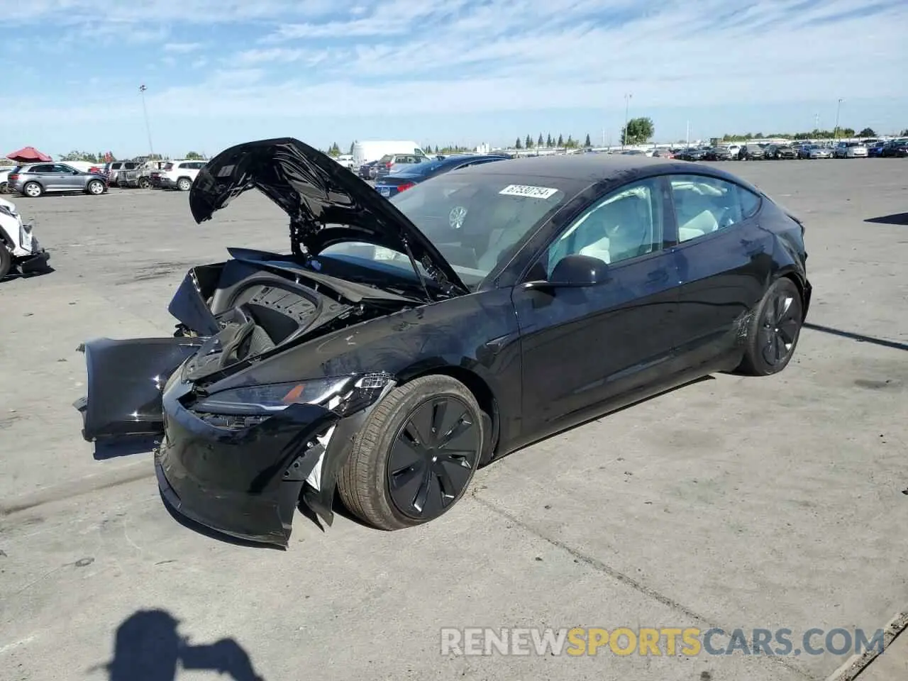 1 fotografías del automóvil dañado 5YJ3E1EBXRF809860 TESLA MODEL 3 2024