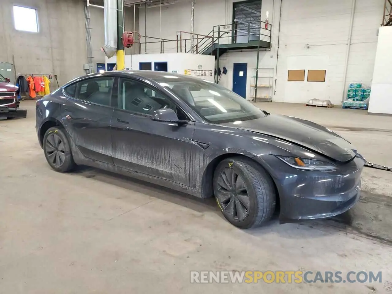 4 fotografías del automóvil dañado 5YJ3E1EBXRF818977 TESLA MODEL 3 2024