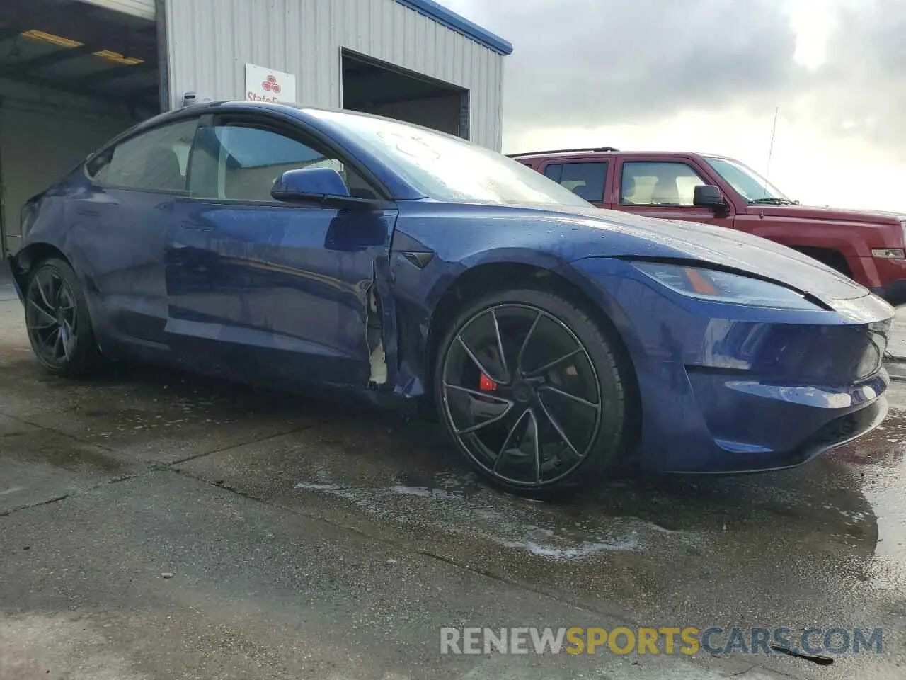 4 fotografías del automóvil dañado 5YJ3E1ET0RF829432 TESLA MODEL 3 2024