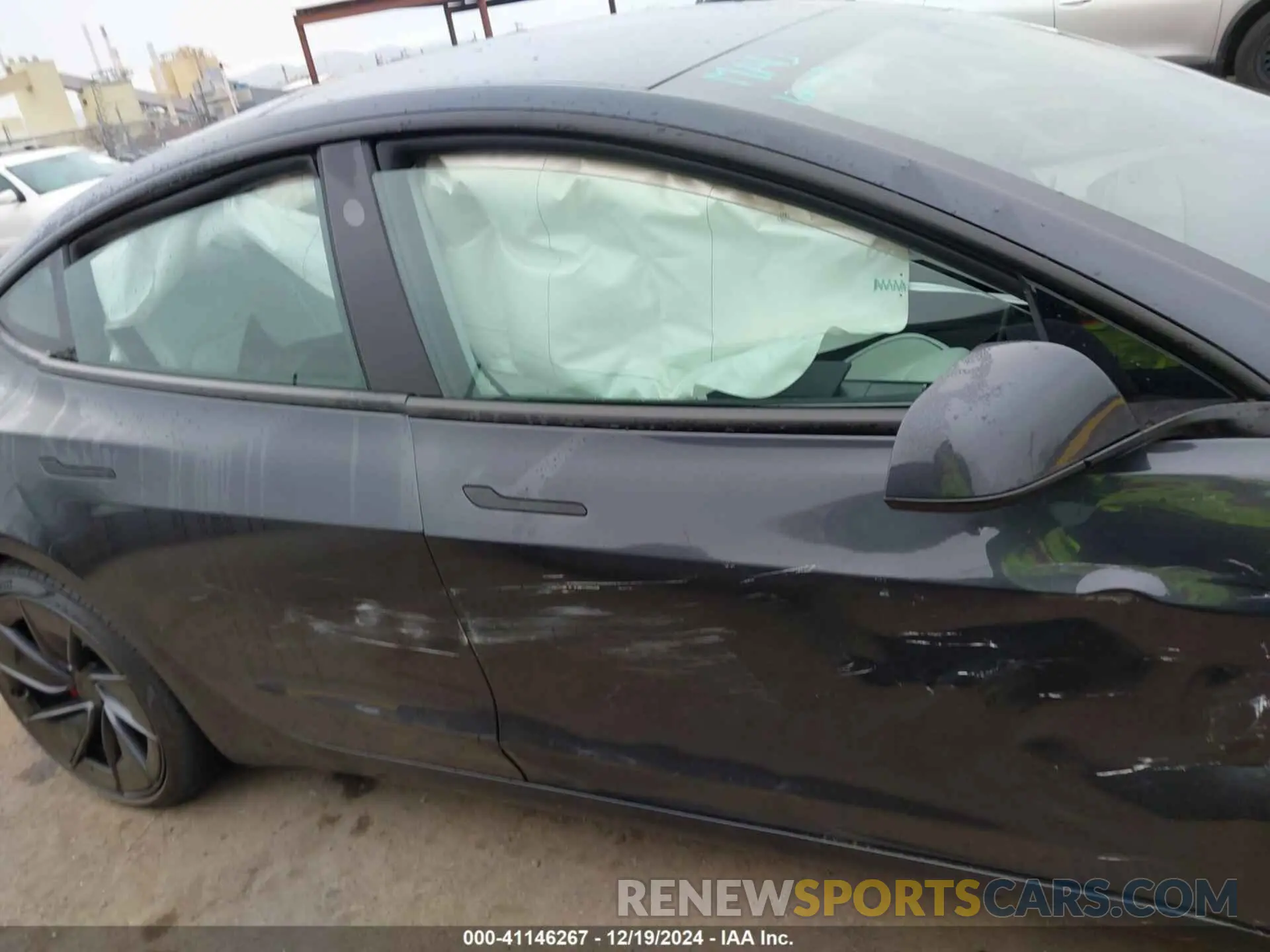 12 fotografías del automóvil dañado 5YJ3E1ET1RF914389 TESLA MODEL 3 2024