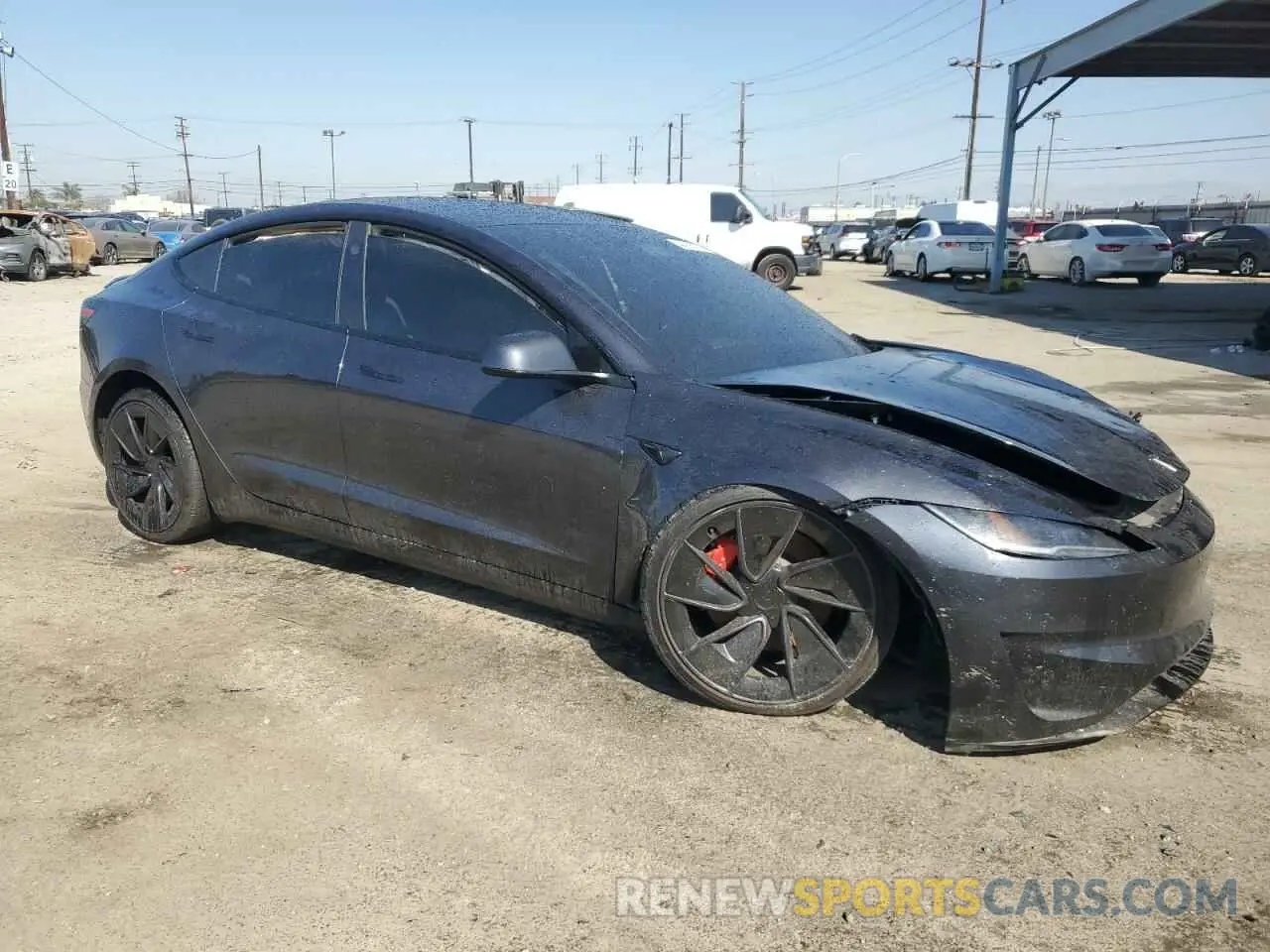 4 fotografías del automóvil dañado 5YJ3E1ET2RF774076 TESLA MODEL 3 2024