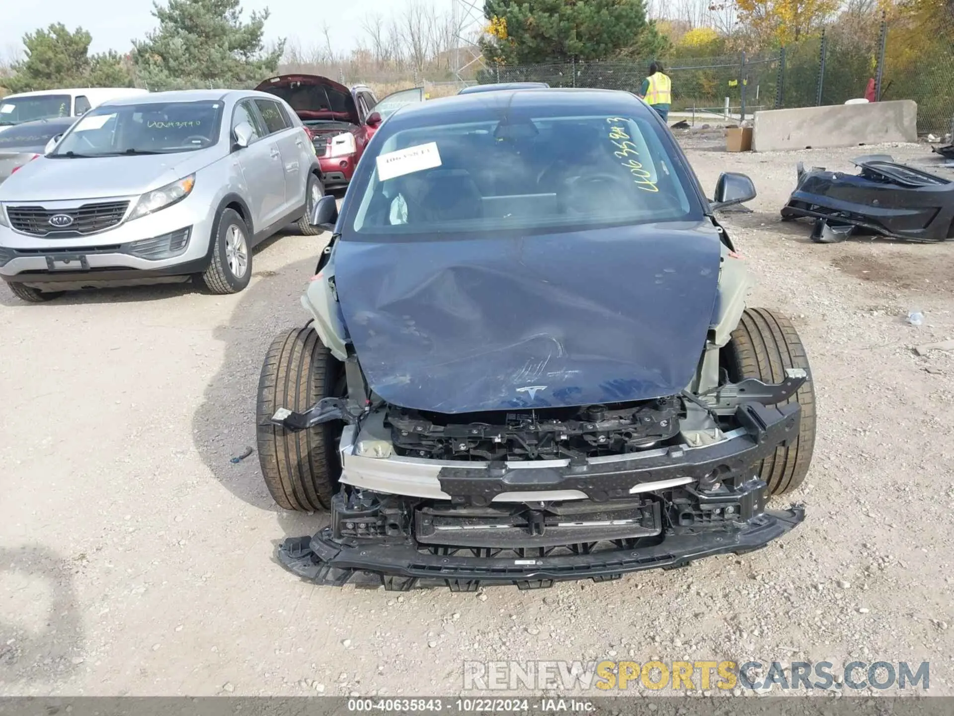 13 fotografías del automóvil dañado 5YJ3E1ET2RF801101 TESLA MODEL 3 2024