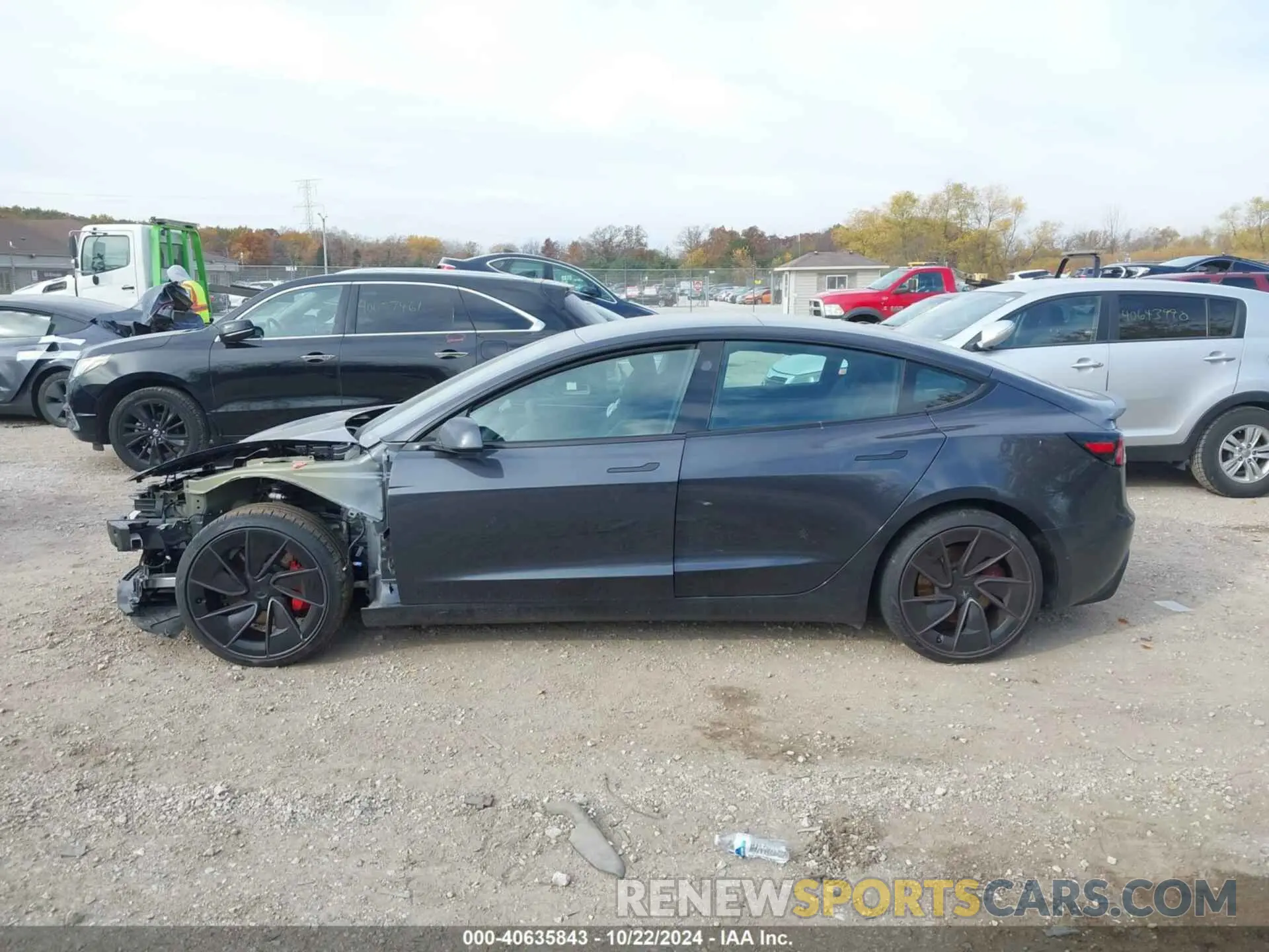 15 fotografías del automóvil dañado 5YJ3E1ET2RF801101 TESLA MODEL 3 2024
