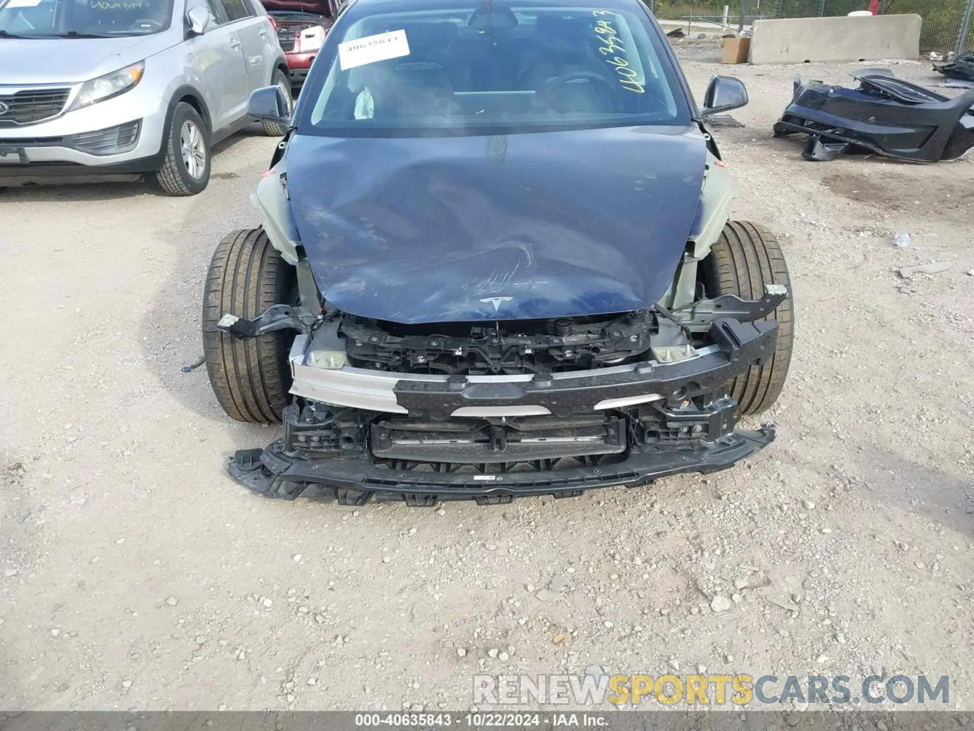 6 fotografías del automóvil dañado 5YJ3E1ET2RF801101 TESLA MODEL 3 2024