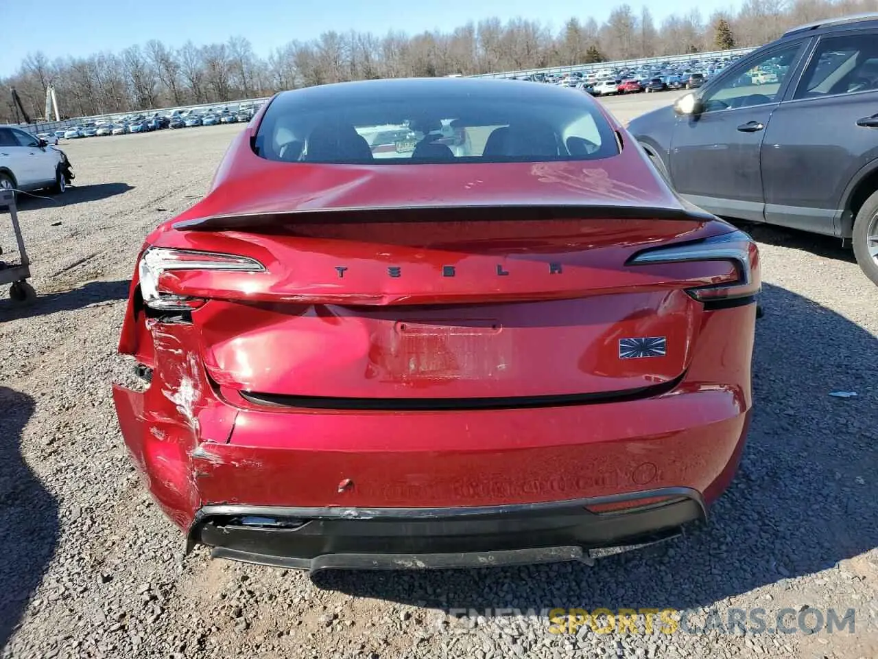 6 fotografías del automóvil dañado 5YJ3E1ET3RF810289 TESLA MODEL 3 2024
