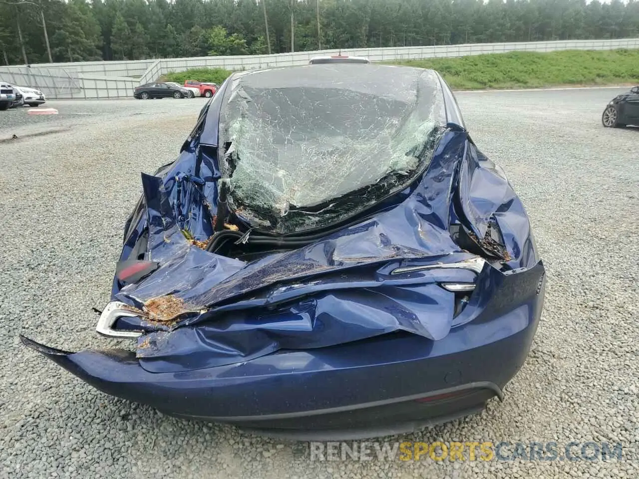 6 fotografías del automóvil dañado 5YJ3E1ET4RF807076 TESLA MODEL 3 2024