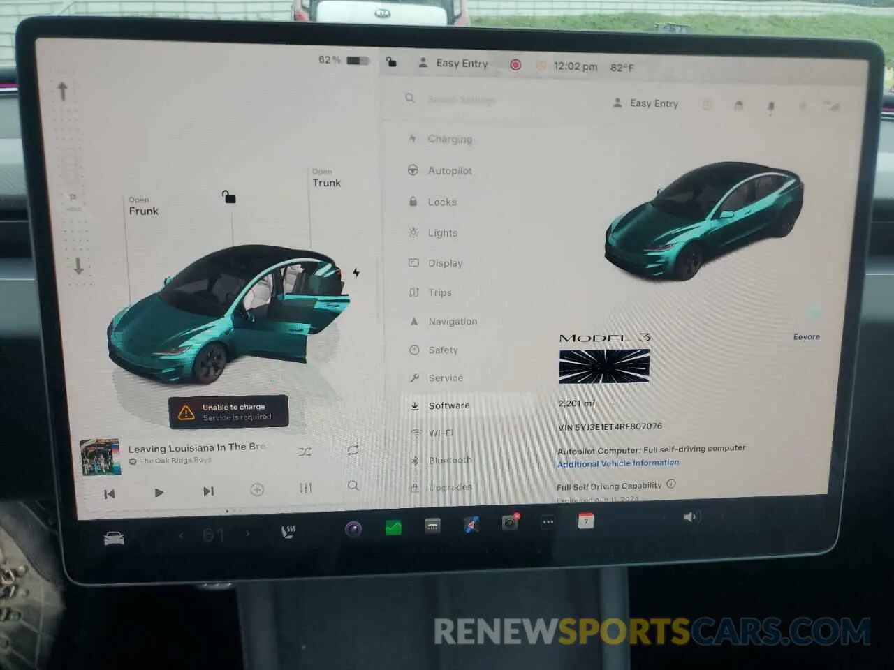9 fotografías del automóvil dañado 5YJ3E1ET4RF807076 TESLA MODEL 3 2024