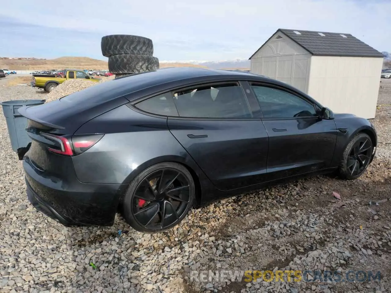 3 fotografías del automóvil dañado 5YJ3E1ET4RF820894 TESLA MODEL 3 2024