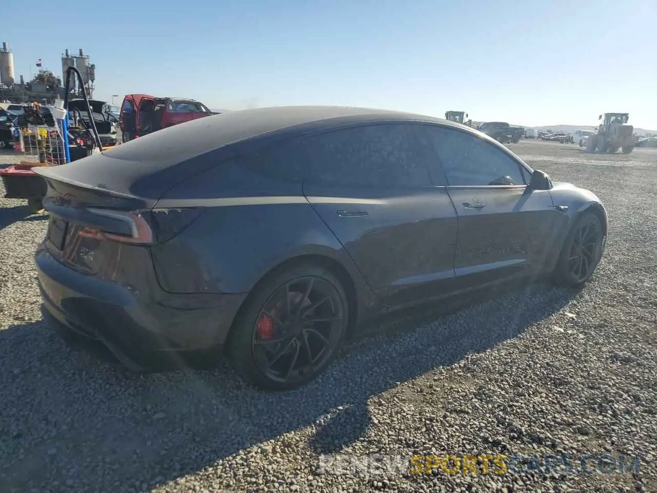 3 fotografías del automóvil dañado 5YJ3E1ET4RF831300 TESLA MODEL 3 2024
