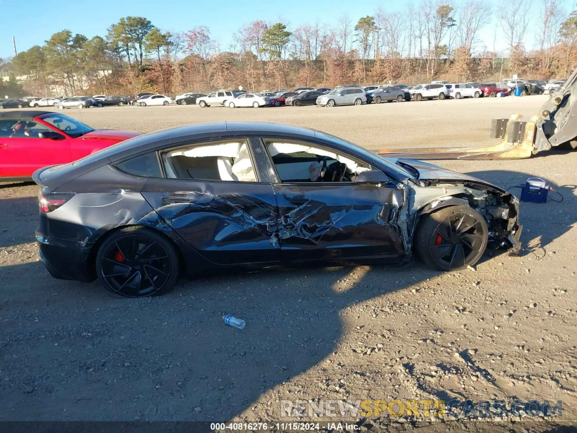 13 fotografías del automóvil dañado 5YJ3E1ET4RF868928 TESLA MODEL 3 2024