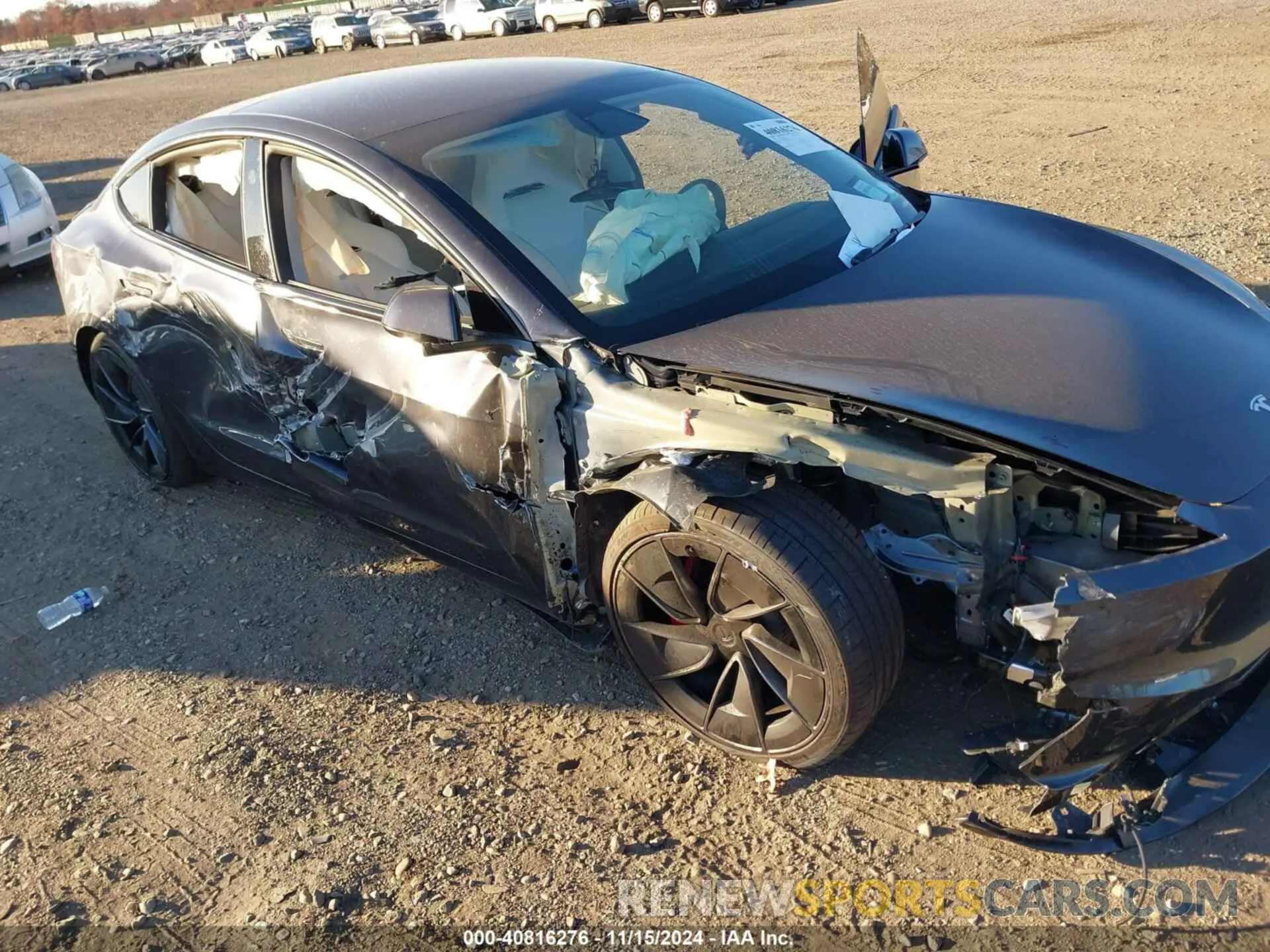 6 fotografías del automóvil dañado 5YJ3E1ET4RF868928 TESLA MODEL 3 2024
