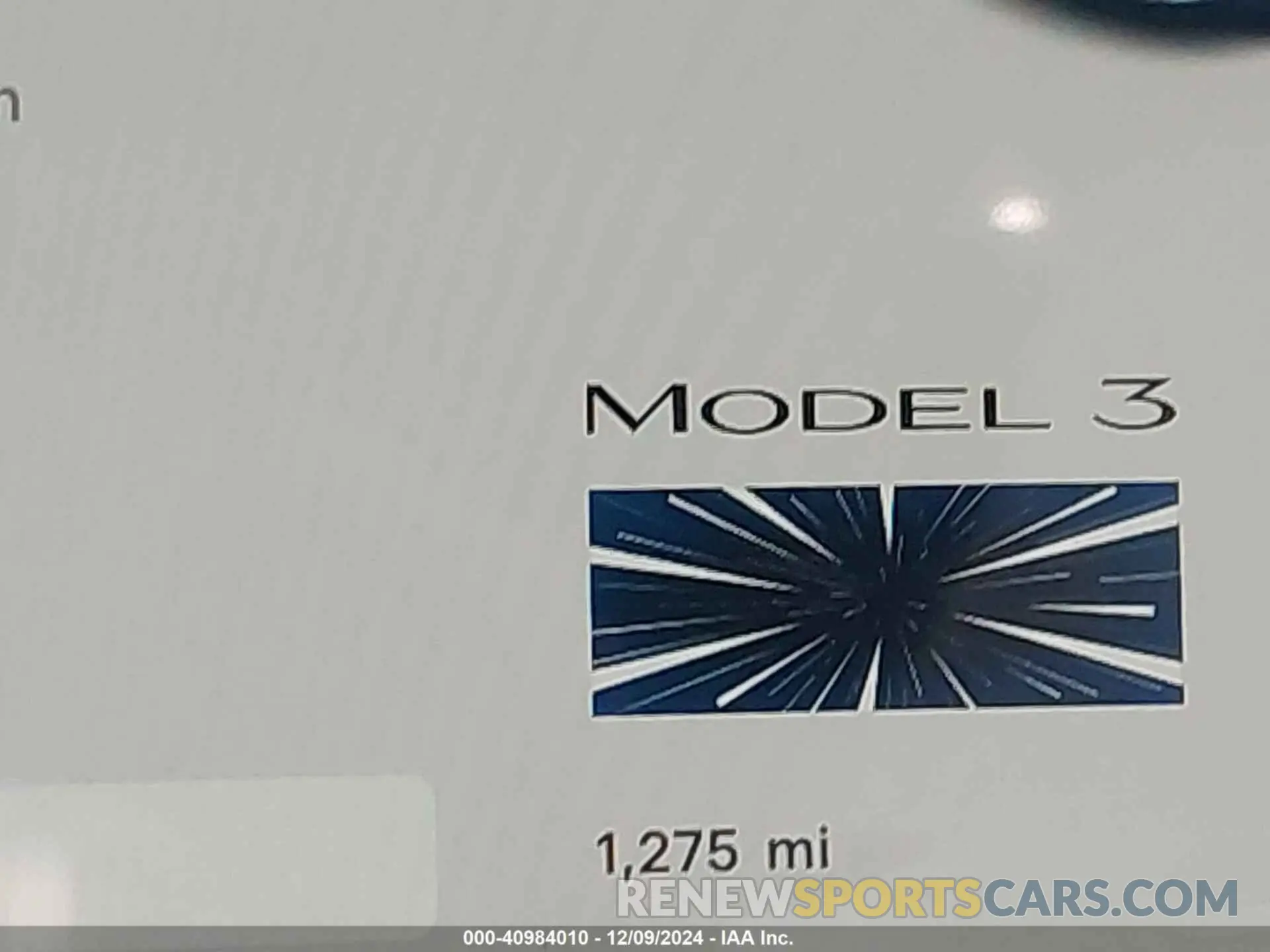 15 fotografías del automóvil dañado 5YJ3E1ET5RF863849 TESLA MODEL 3 2024