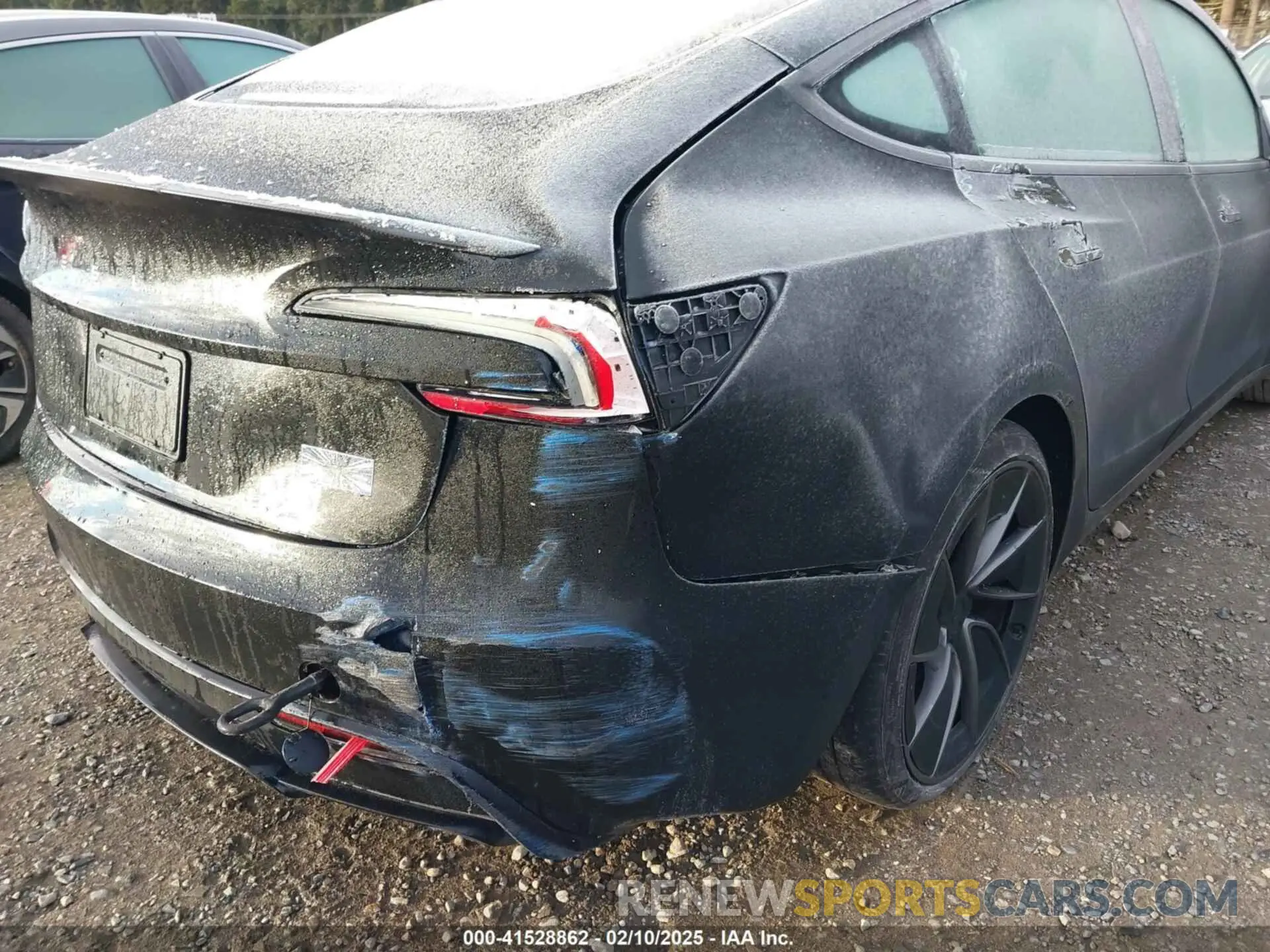 6 fotografías del automóvil dañado 5YJ3E1ET5RF898908 TESLA MODEL 3 2024
