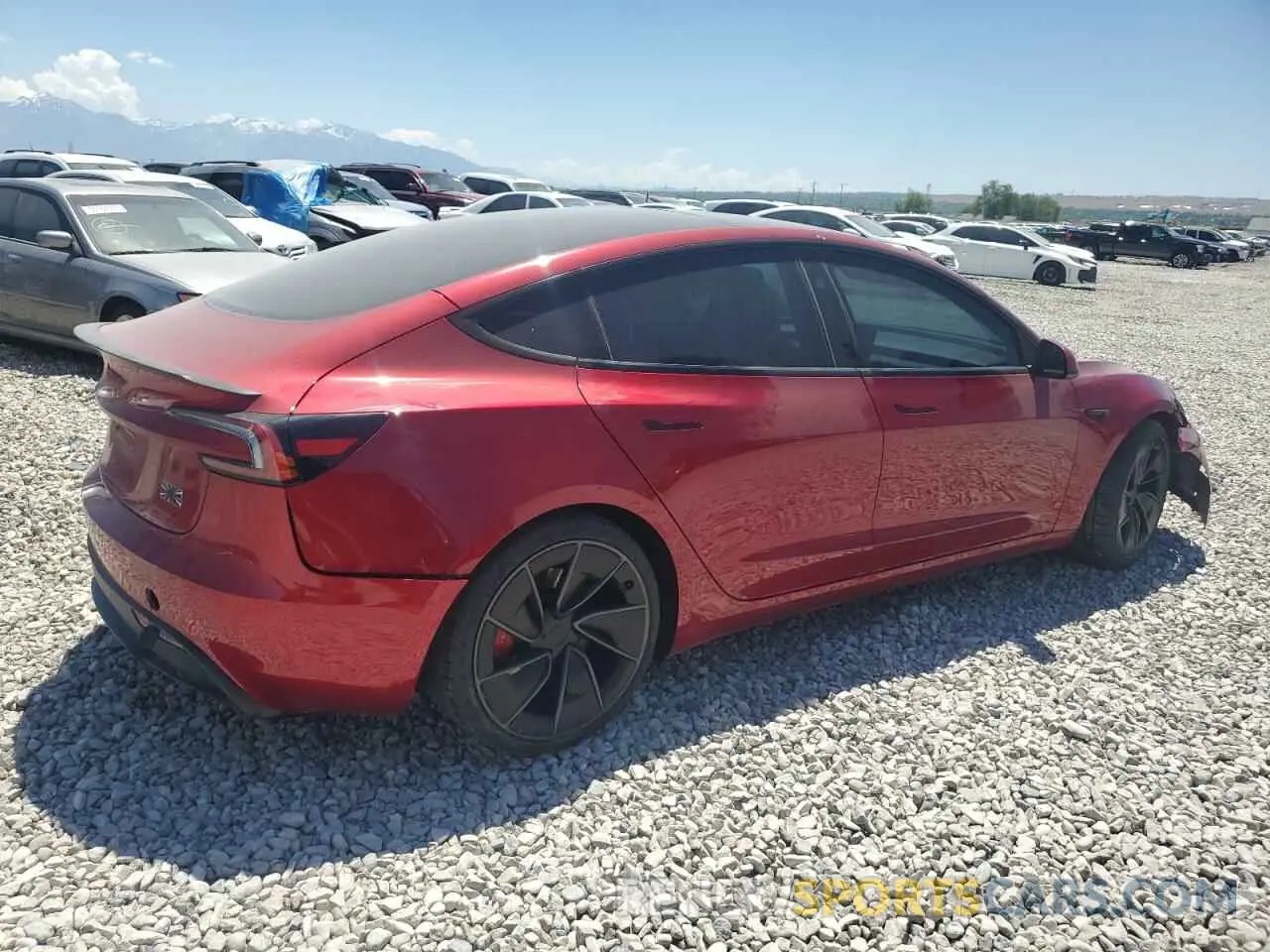 3 fotografías del automóvil dañado 5YJ3E1ET6RF796386 TESLA MODEL 3 2024