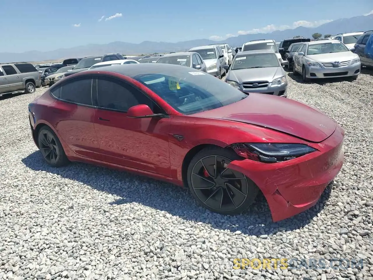 4 fotografías del automóvil dañado 5YJ3E1ET6RF796386 TESLA MODEL 3 2024