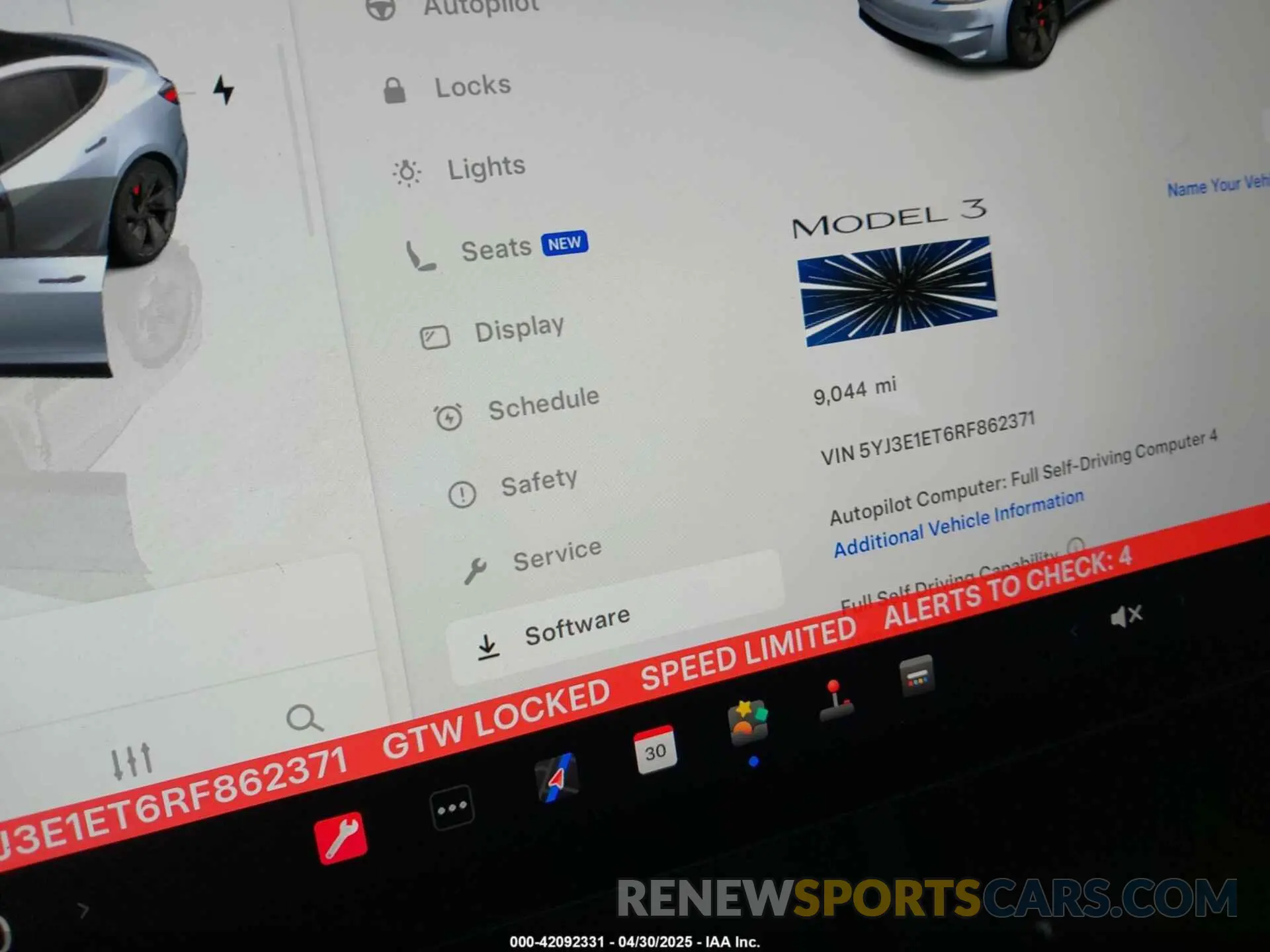 14 fotografías del automóvil dañado 5YJ3E1ET6RF862371 TESLA MODEL 3 2024