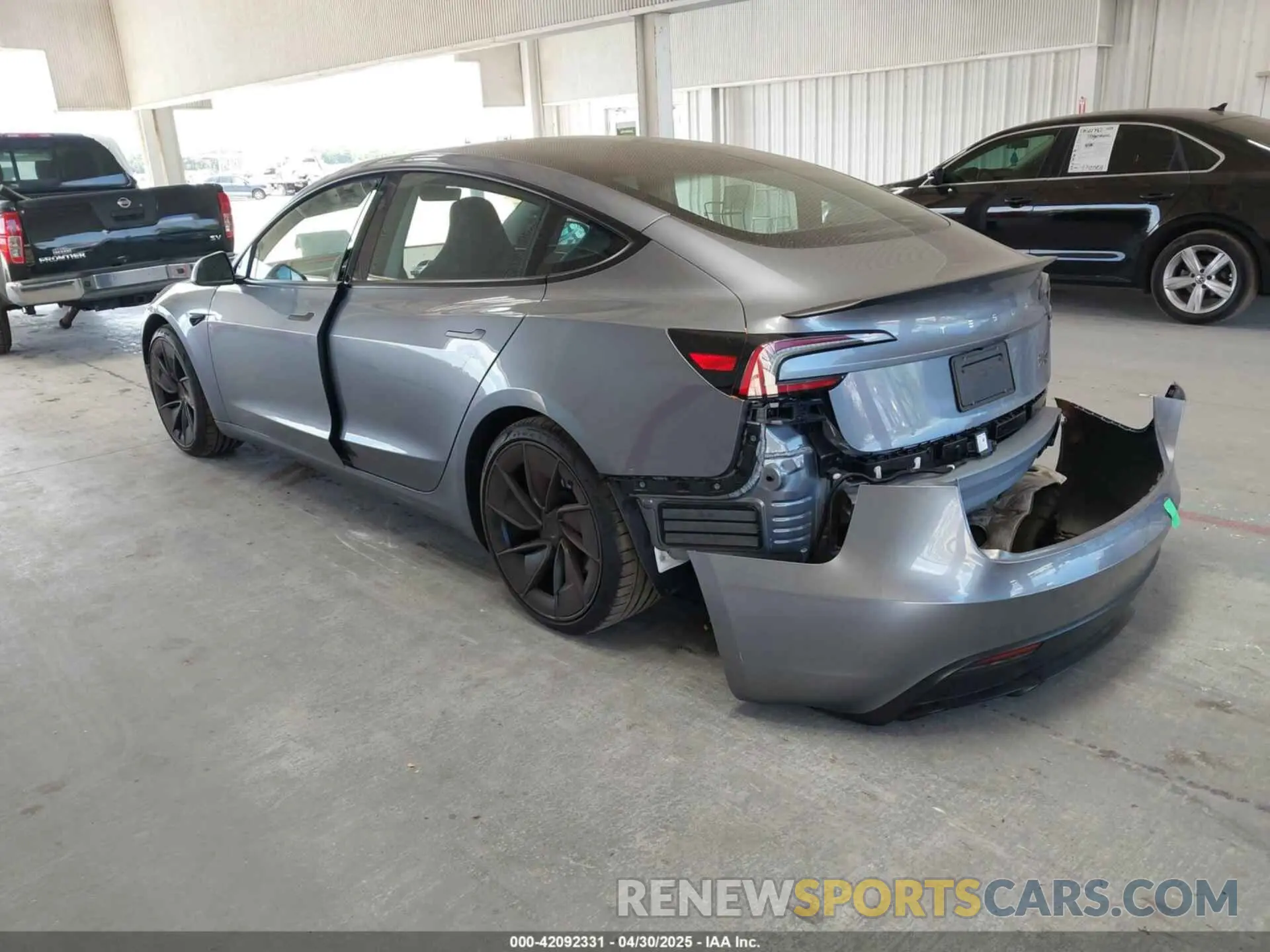 3 fotografías del automóvil dañado 5YJ3E1ET6RF862371 TESLA MODEL 3 2024
