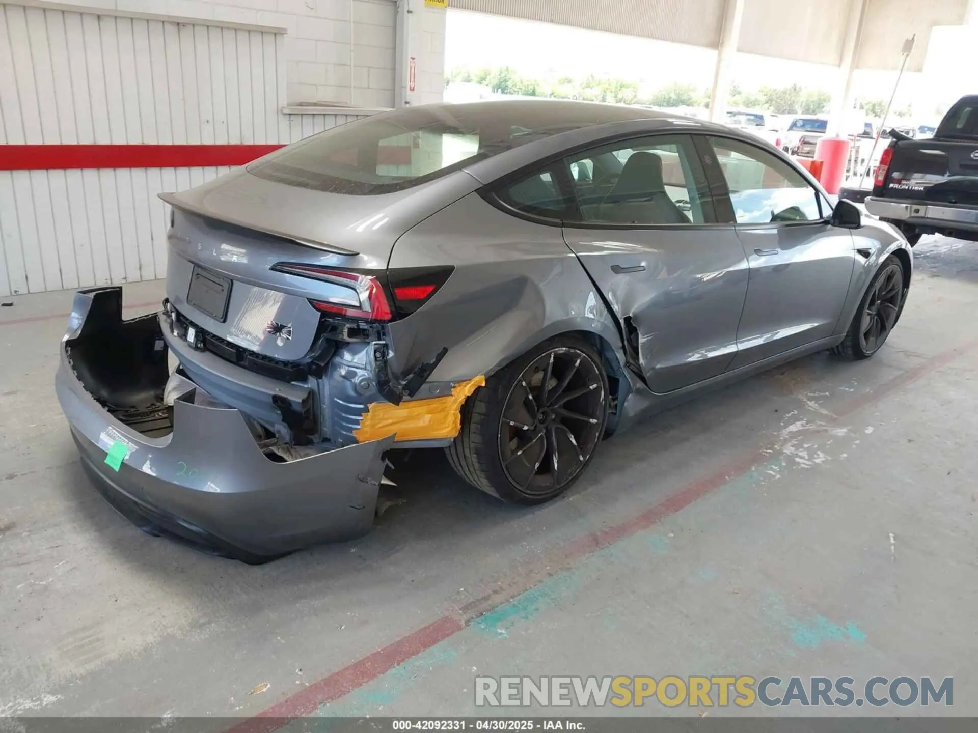 4 fotografías del automóvil dañado 5YJ3E1ET6RF862371 TESLA MODEL 3 2024