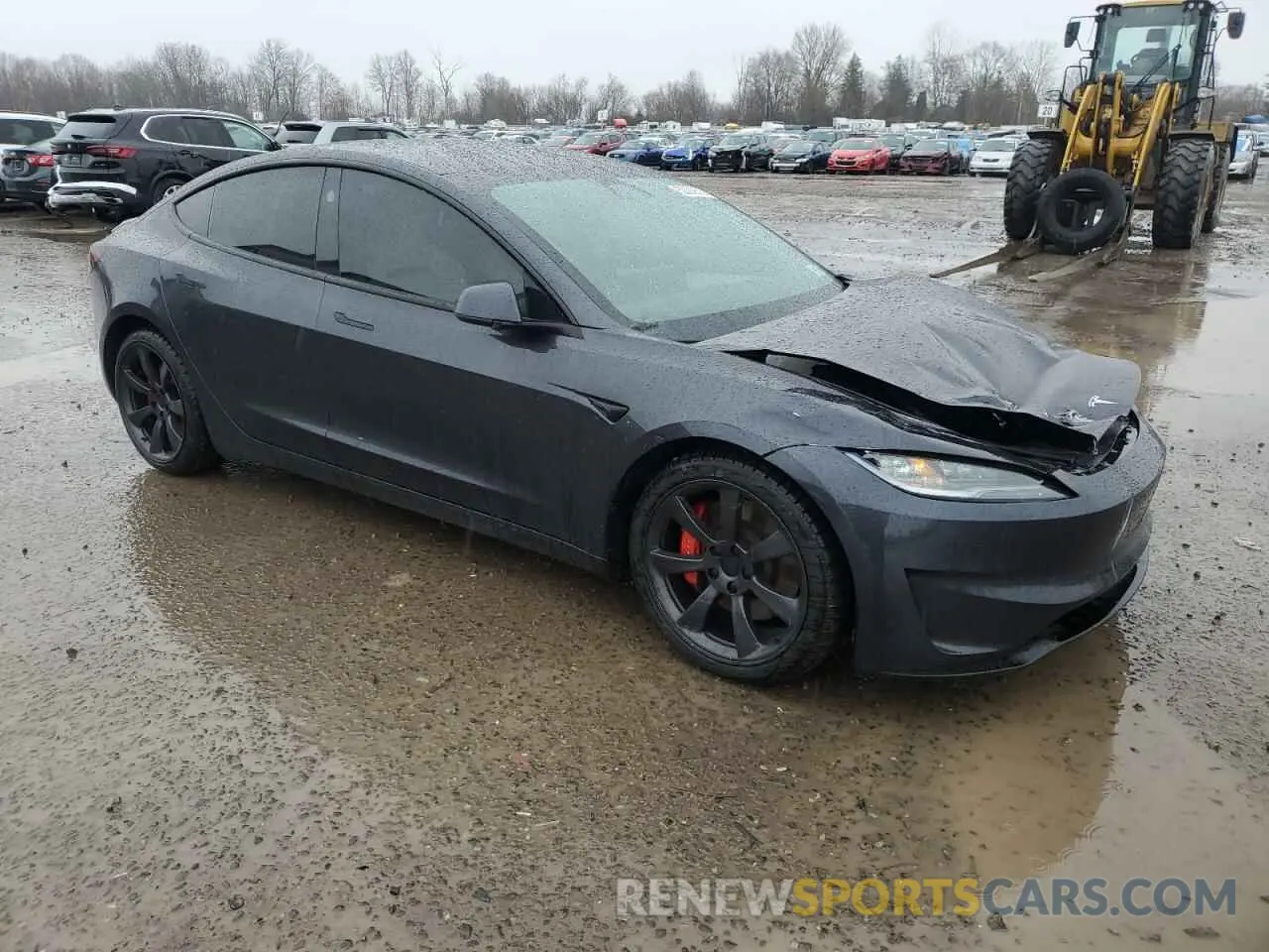 4 fotografías del automóvil dañado 5YJ3E1ET7RF784070 TESLA MODEL 3 2024