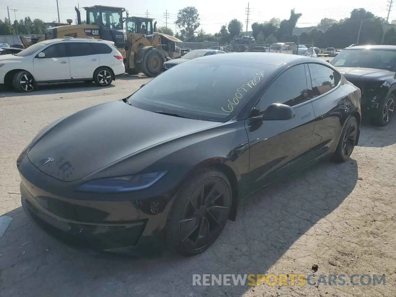 1 fotografías del automóvil dañado 5YJ3E1ET7RF797921 TESLA MODEL 3 2024