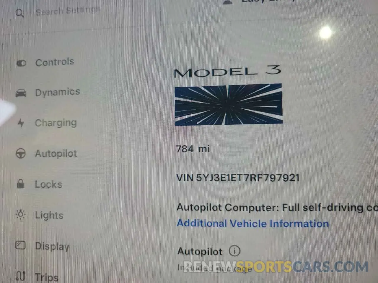 9 fotografías del automóvil dañado 5YJ3E1ET7RF797921 TESLA MODEL 3 2024