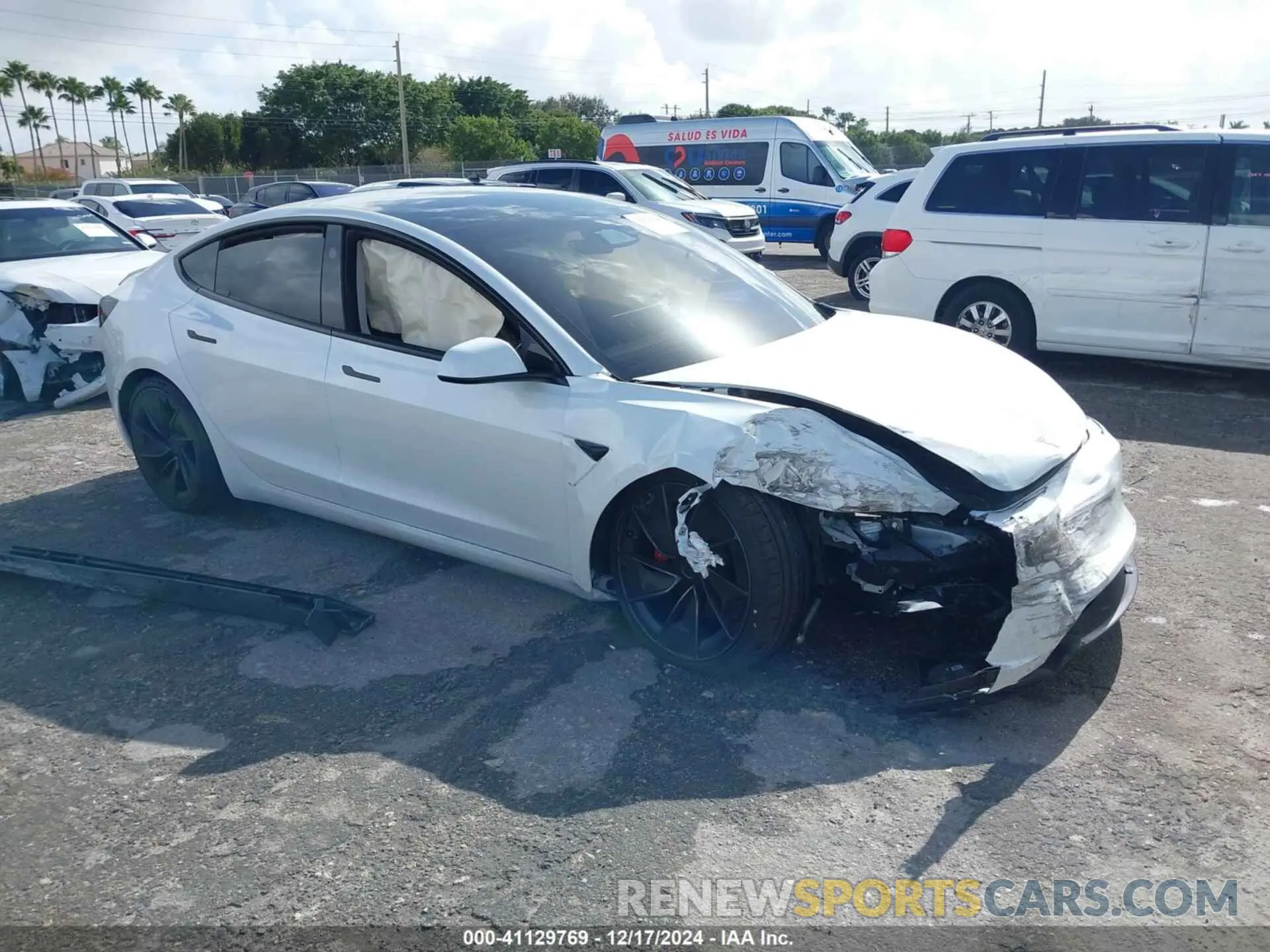 1 fotografías del automóvil dañado 5YJ3E1ET7RF801529 TESLA MODEL 3 2024
