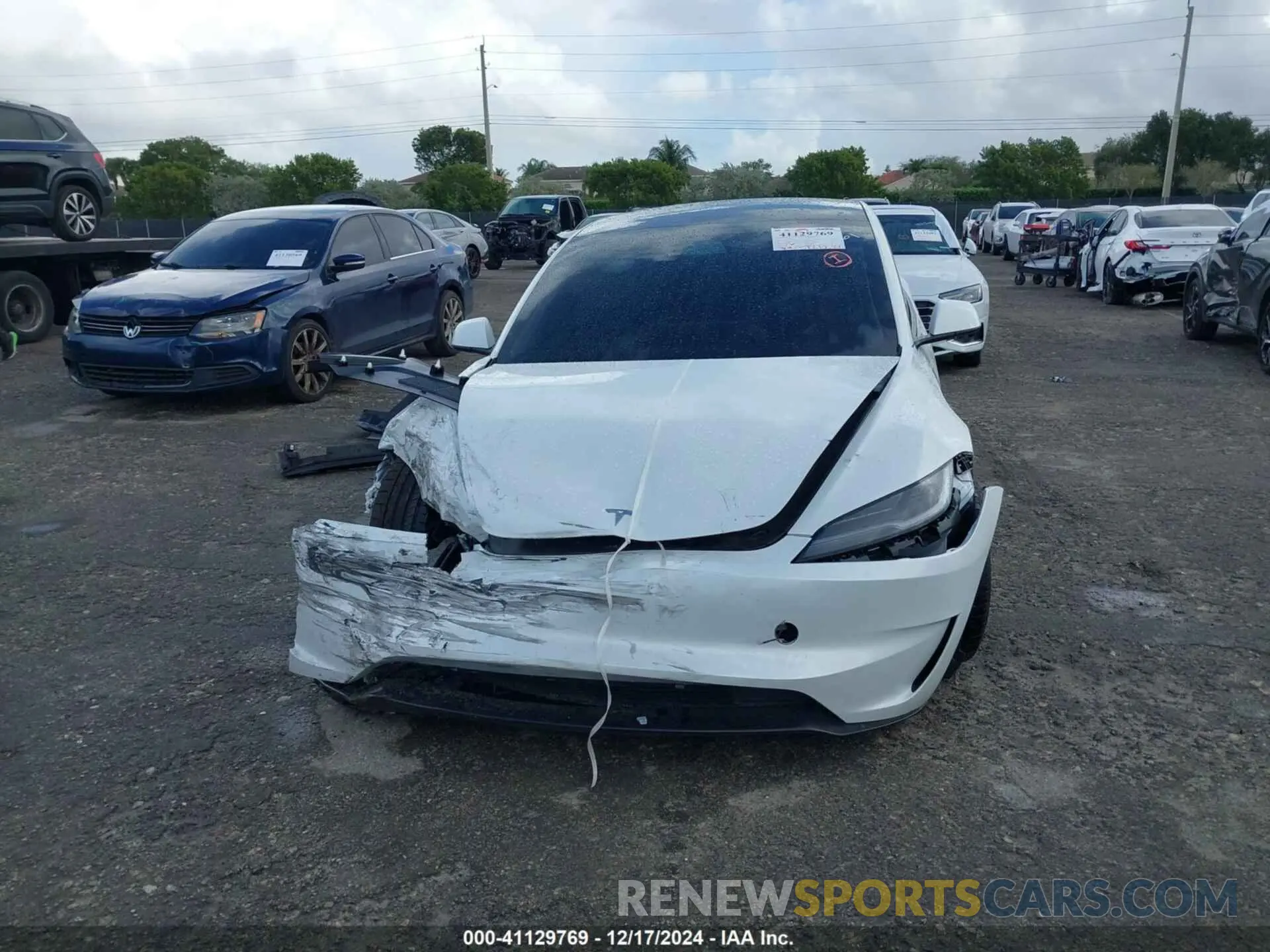 6 fotografías del automóvil dañado 5YJ3E1ET7RF801529 TESLA MODEL 3 2024