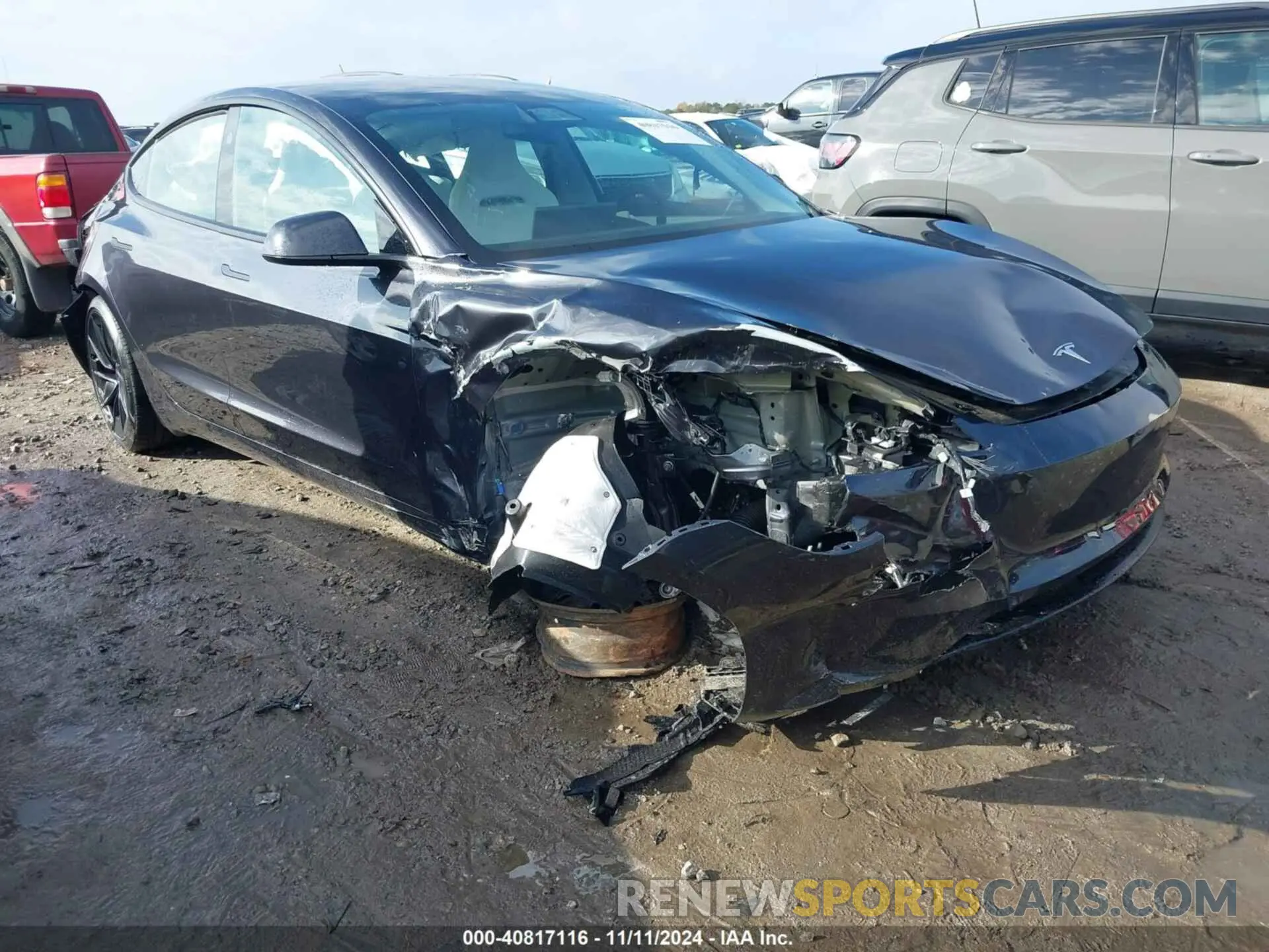 1 fotografías del automóvil dañado 5YJ3E1ET7RF841447 TESLA MODEL 3 2024