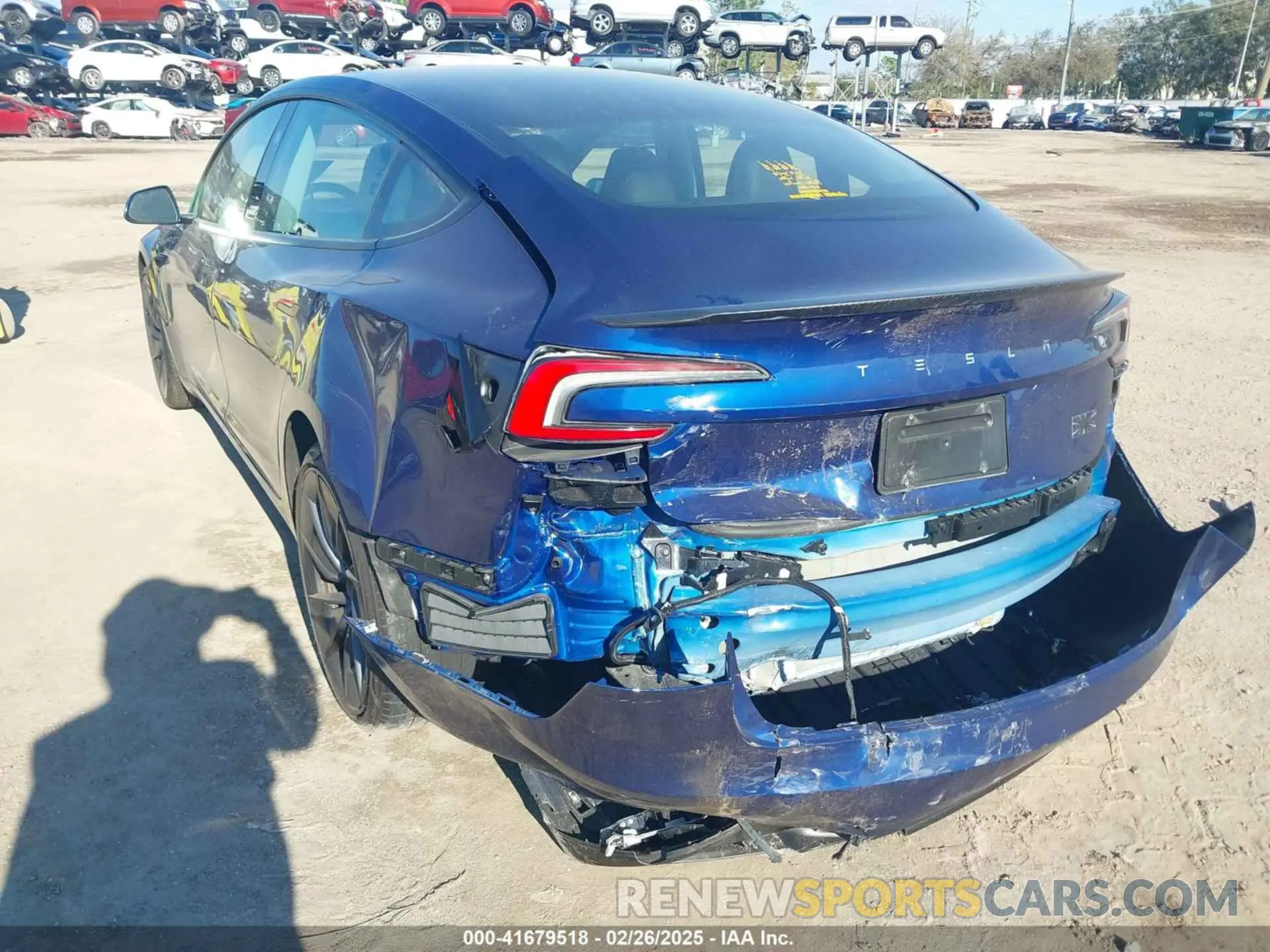6 fotografías del automóvil dañado 5YJ3E1ET8RF859004 TESLA MODEL 3 2024