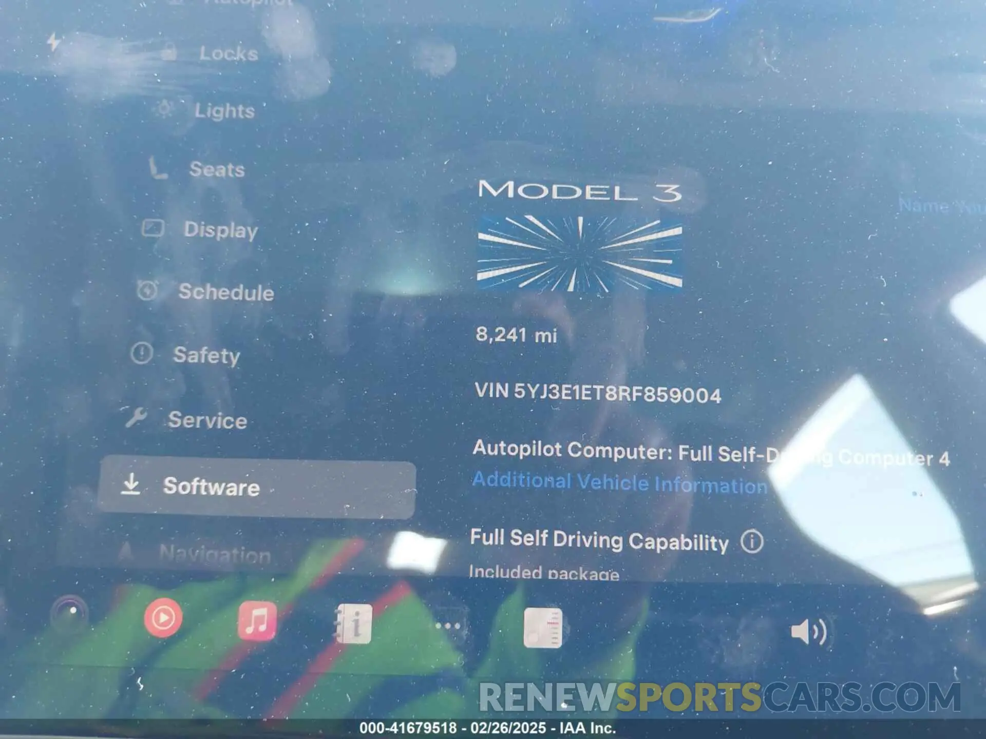 7 fotografías del automóvil dañado 5YJ3E1ET8RF859004 TESLA MODEL 3 2024