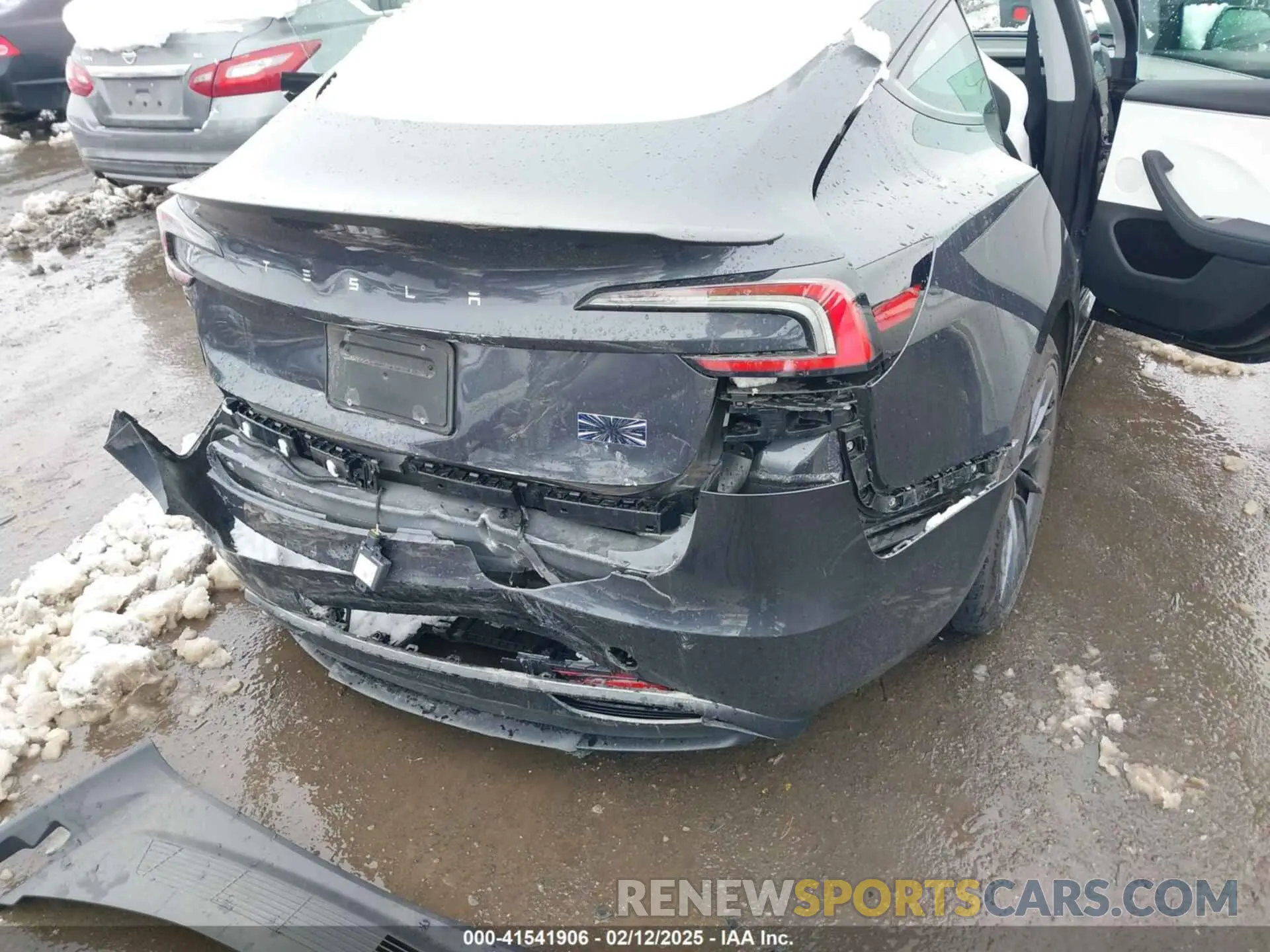 6 fotografías del automóvil dañado 5YJ3E1ET9RF784426 TESLA MODEL 3 2024