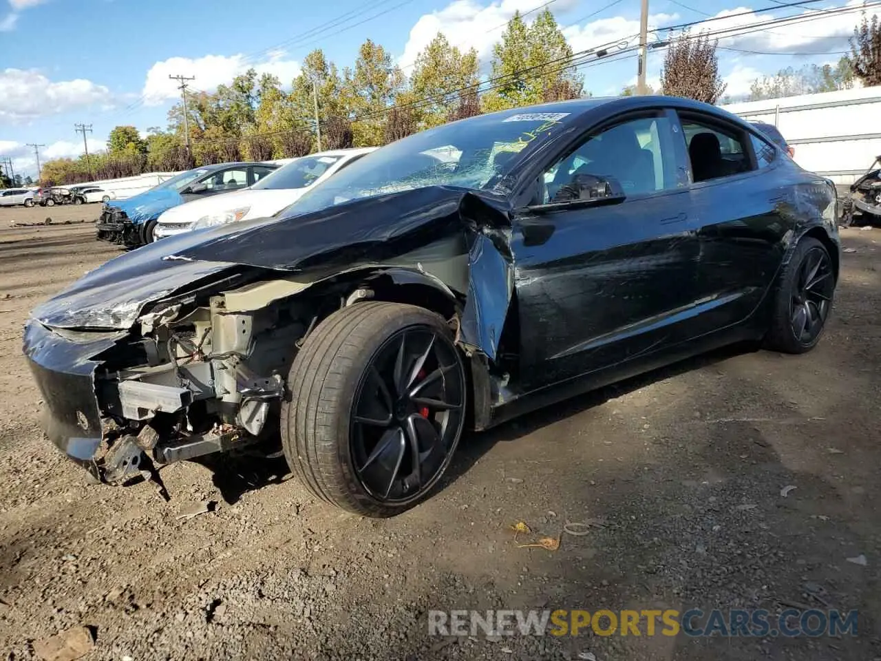 1 fotografías del automóvil dañado 5YJ3E1ET9RF809888 TESLA MODEL 3 2024