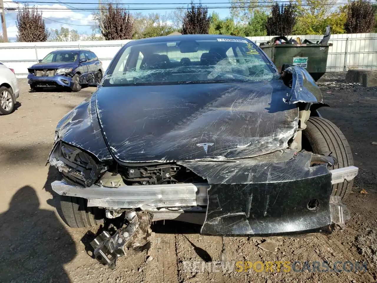 5 fotografías del automóvil dañado 5YJ3E1ET9RF809888 TESLA MODEL 3 2024