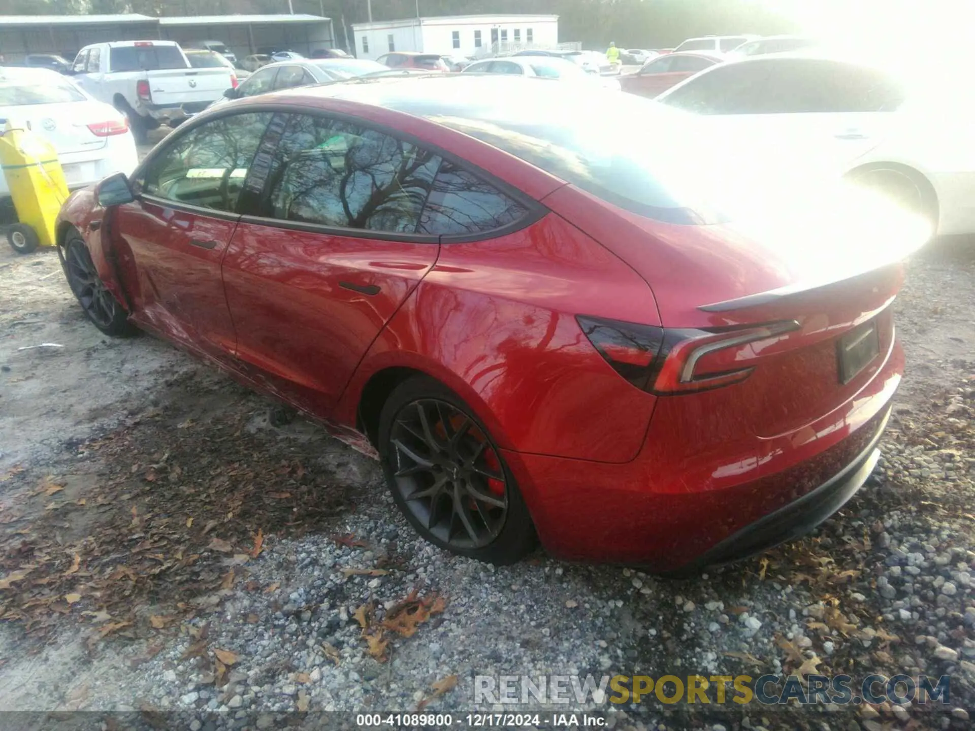 3 fotografías del automóvil dañado 5YJ3E1ETXRF809785 TESLA MODEL 3 2024