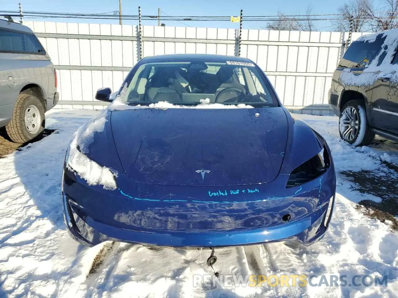 5 fotografías del automóvil dañado 5YJ3E1ETXRF847128 TESLA MODEL 3 2024