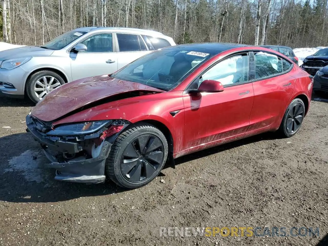 1 fotografías del automóvil dañado LRW3E7EB6RC057894 TESLA MODEL 3 2024
