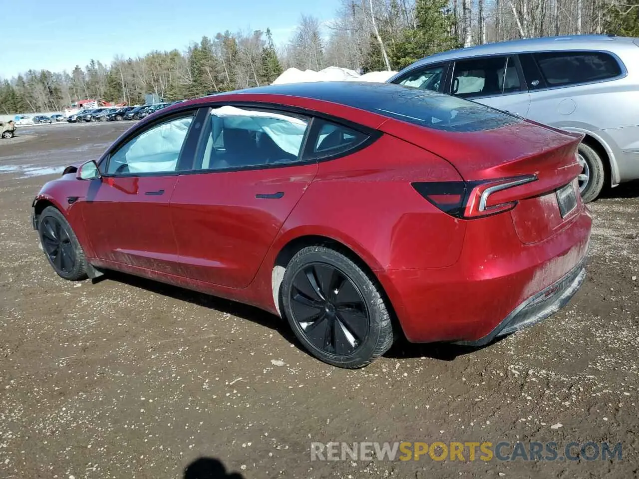 2 fotografías del automóvil dañado LRW3E7EB6RC057894 TESLA MODEL 3 2024