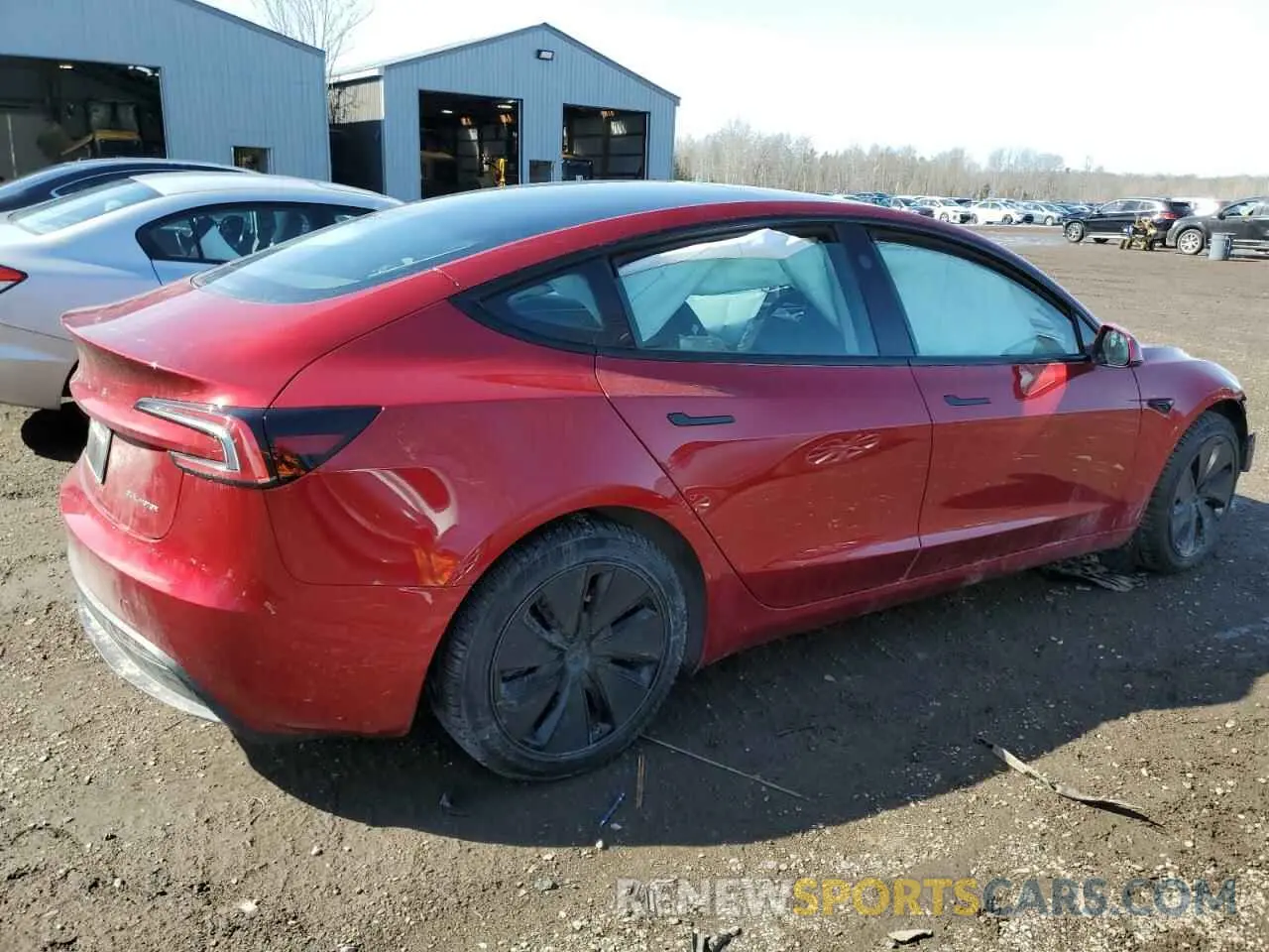 3 fotografías del automóvil dañado LRW3E7EB6RC057894 TESLA MODEL 3 2024