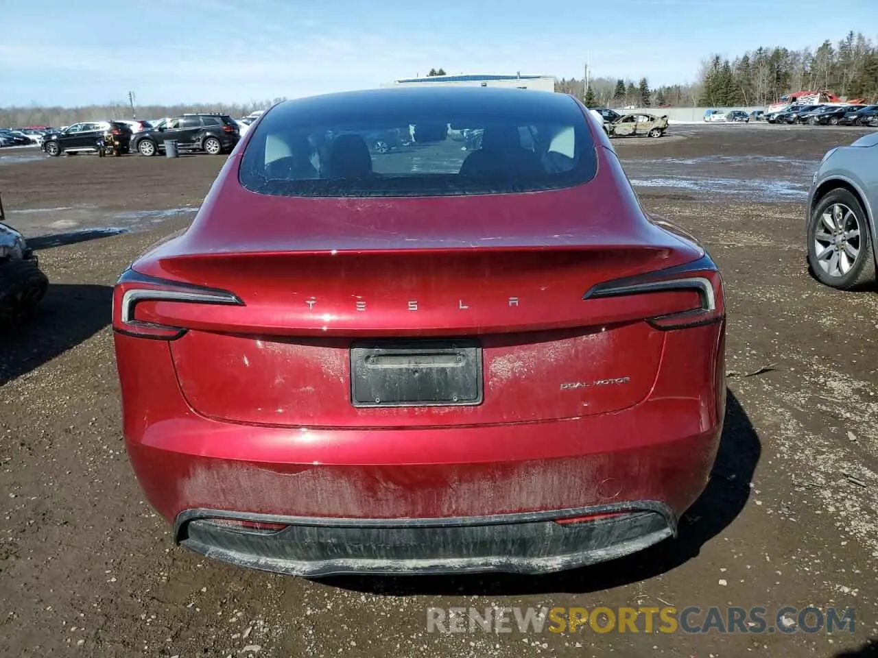 6 fotografías del automóvil dañado LRW3E7EB6RC057894 TESLA MODEL 3 2024