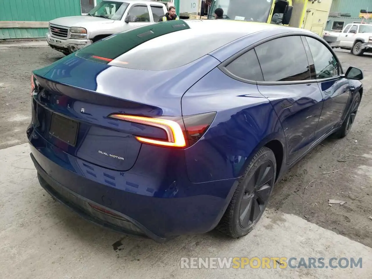 3 fotografías del automóvil dañado LRW3E7EB6RC135381 TESLA MODEL 3 2024