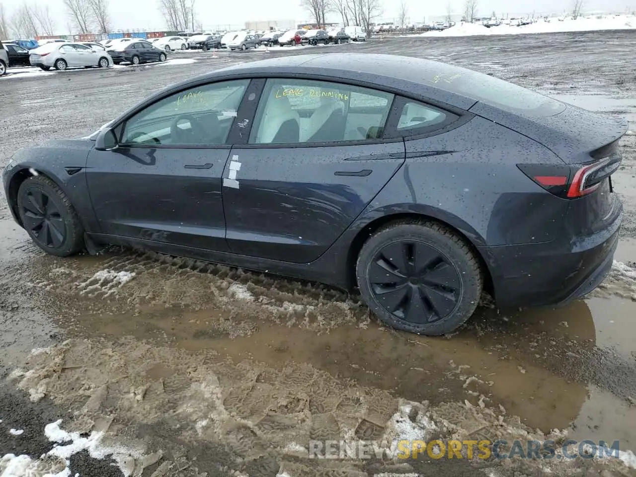 2 fotografías del automóvil dañado LRW3E7EBXRC135559 TESLA MODEL 3 2024