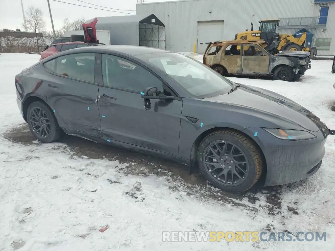 4 fotografías del automóvil dañado LRW3E7FA9RC277522 TESLA MODEL 3 2024