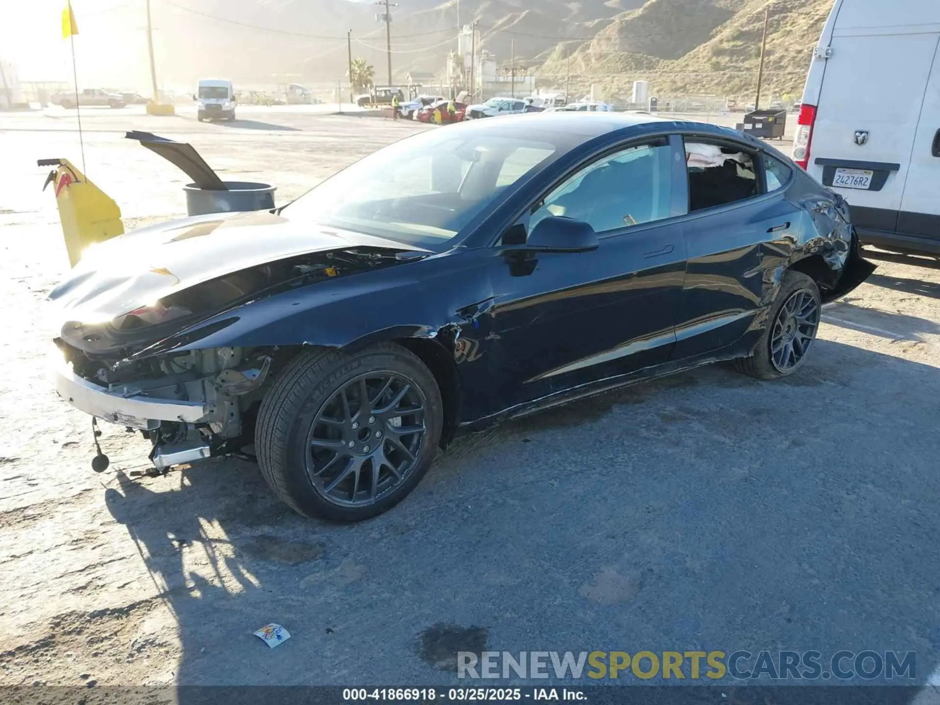 6 fotografías del automóvil dañado 5YJ3E1EA0SF883396 TESLA MODEL 3 2025