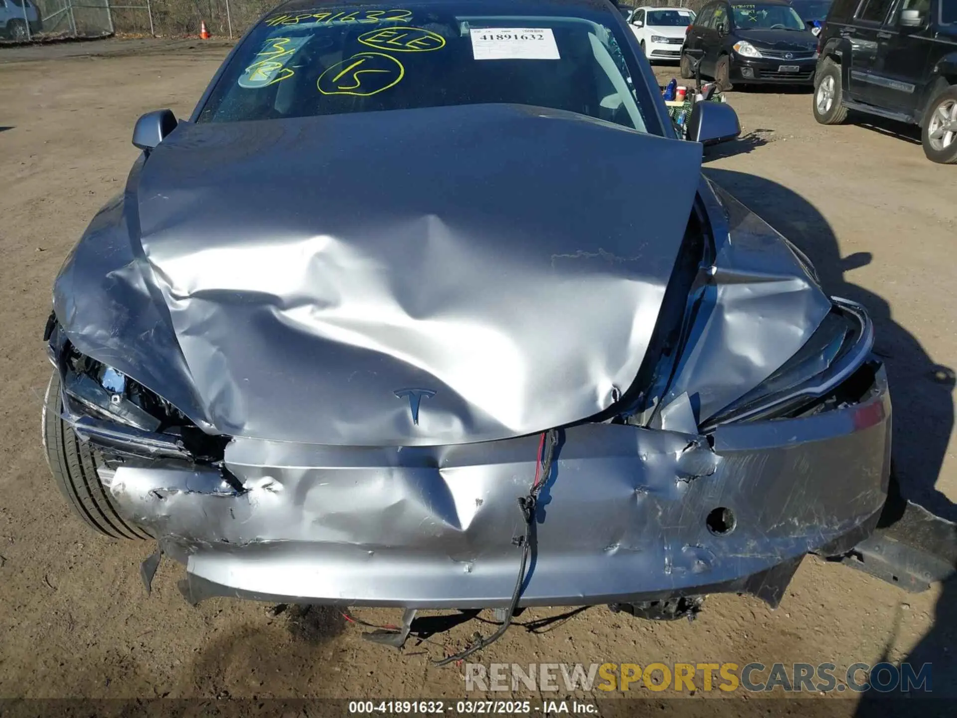 6 fotografías del automóvil dañado 5YJ3E1EA1SF877574 TESLA MODEL 3 2025
