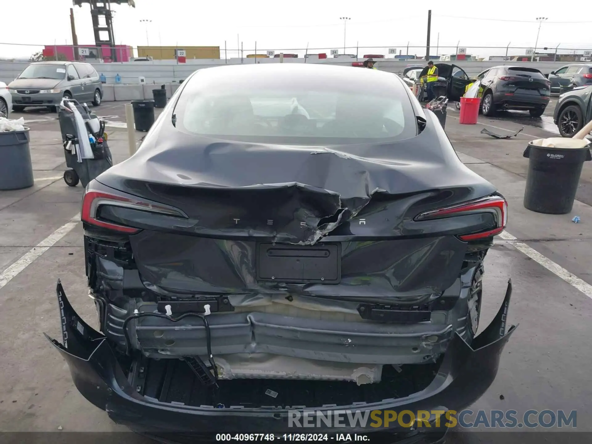 15 fotografías del automóvil dañado 5YJ3E1EA1SF878692 TESLA MODEL 3 2025